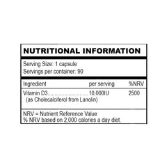 Vitamin D3 | 10,000iu