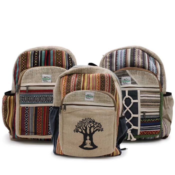 Hemp and Cotton Mixed Backpack Unisex Bags 100% Hemp Bag - Etsy