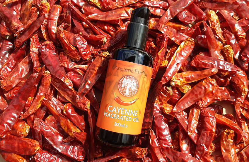cayenne pepper sun infused oil