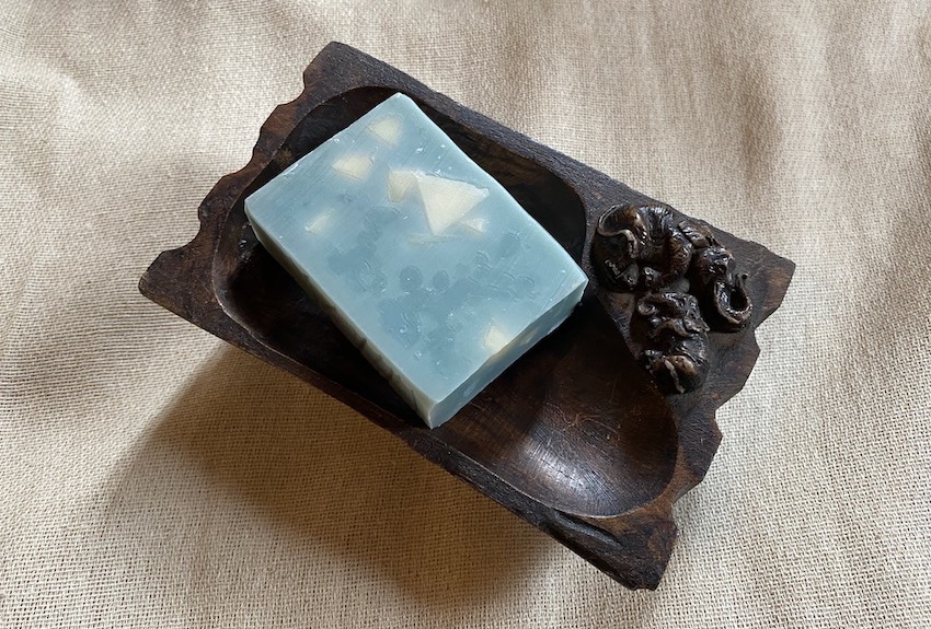 ancient purity organic teak wood soap dish